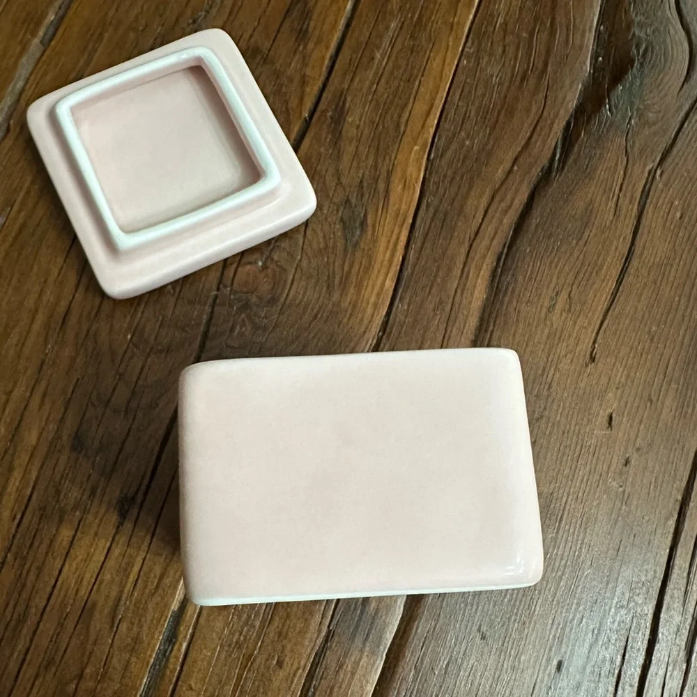 Rae Dunn Jewelry Box in Light Pink